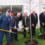 Colonel Colin Keiver - 8 Wing/CFB Trenton Commander; MP Niel Ellis - Bay of Quinte; MPP Lou Rinaldi - Northumberland - Quinte West; Mark Cullen - Chair, Highway of Heroes Living Tribute; Jim Harrison - Mayor, Quinte West; Mr. Eben James Sr. - Trenton Cold Storage