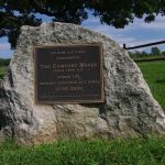 Plaque recognizing the Comfort Maple's historic designation.