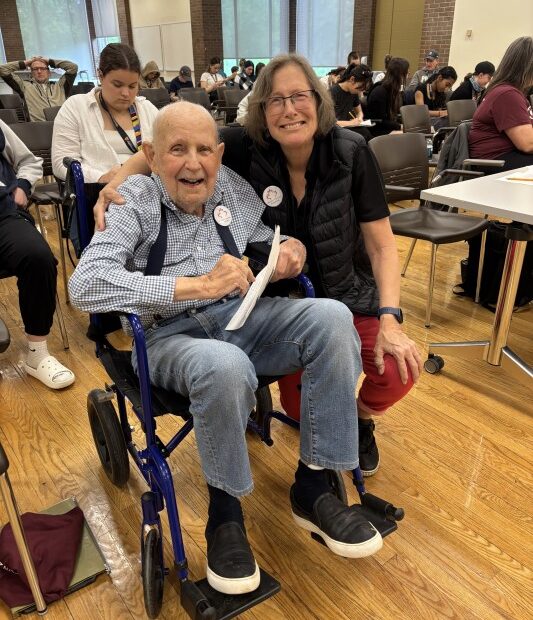 Ken Jewett and Deb Pella Keen at the 2025 Ontario Envirothon, May 25-28 at University of Waterloo.